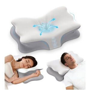 Pillow for Neck- Memory Foam Ergonomic Support Pillows